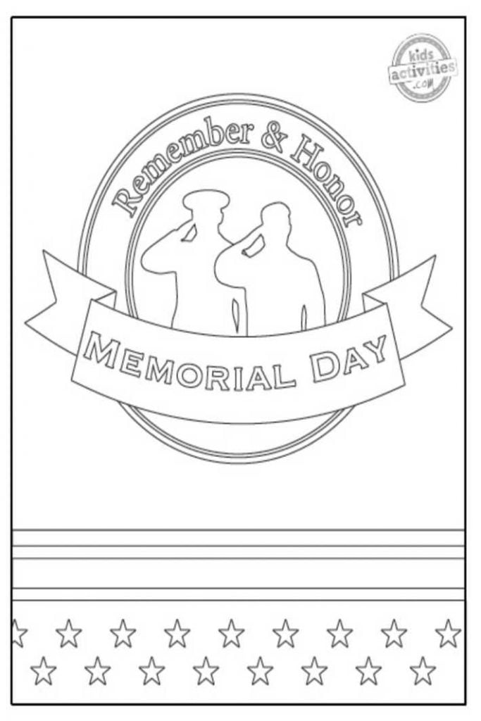 31 Memorial Day Coloring Pages for Elementary Students Printable 2