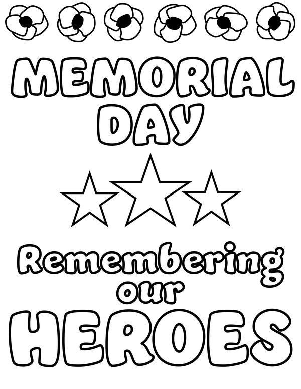 31 Memorial Day Coloring Pages for Elementary Students Printable 21