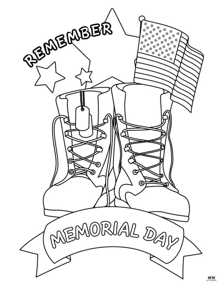 31 Memorial Day Coloring Pages for Elementary Students Printable 27