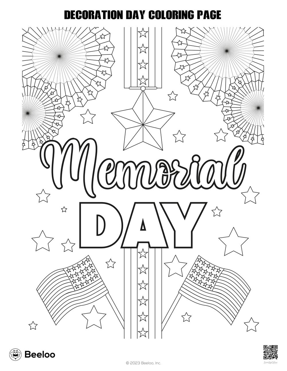 31 Memorial Day Coloring Pages for Elementary Students Printable 8