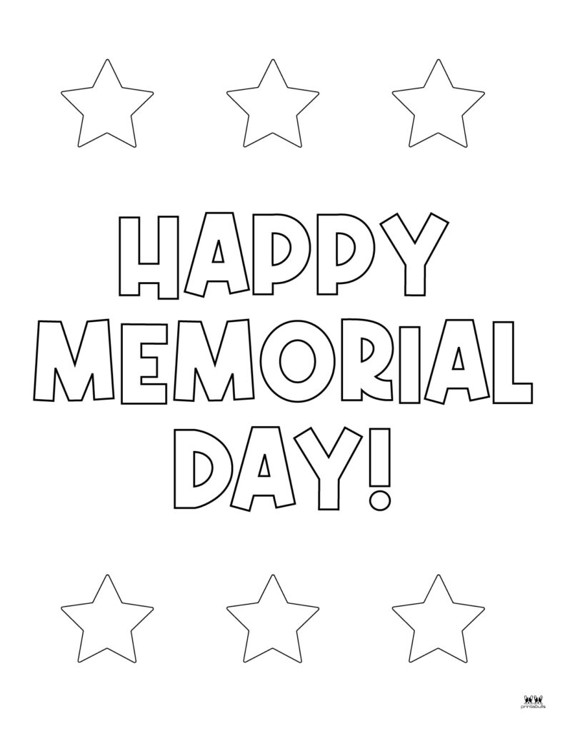 31 Memorial Day Coloring Pages for Elementary Students Printable 9