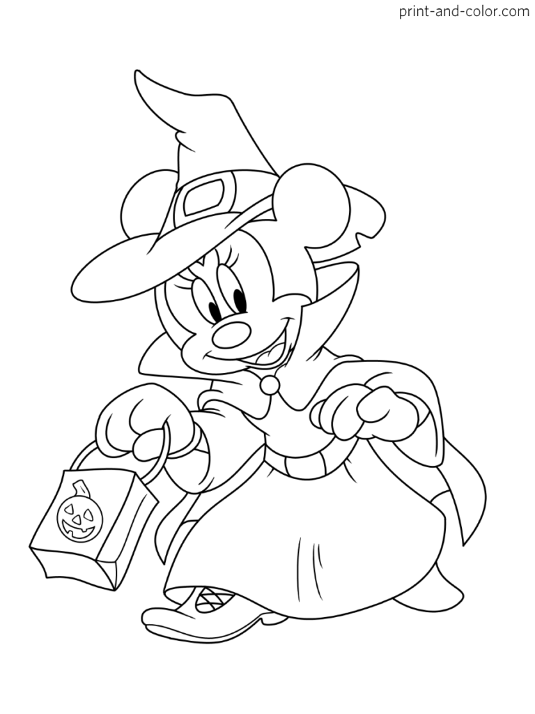 31 Mickey Mouse Halloween Coloring Pages 11