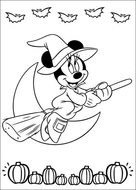 31 Mickey Mouse Halloween Coloring Pages 13