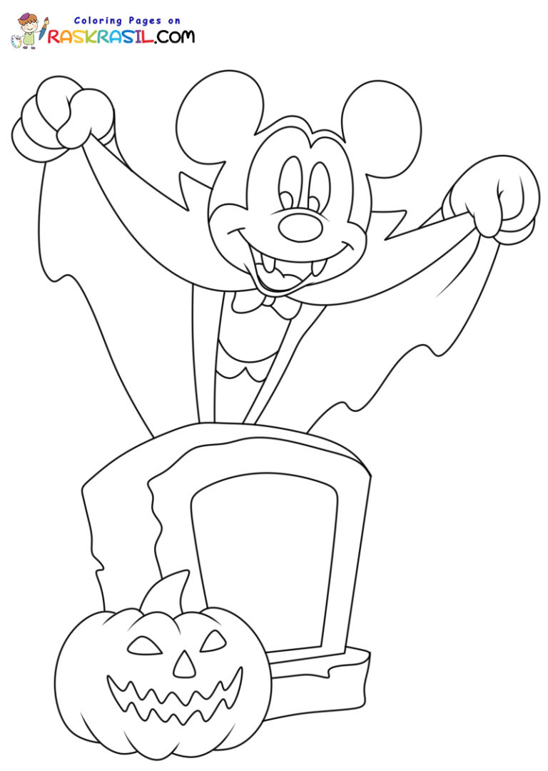 31 Mickey Mouse Halloween Coloring Pages 15