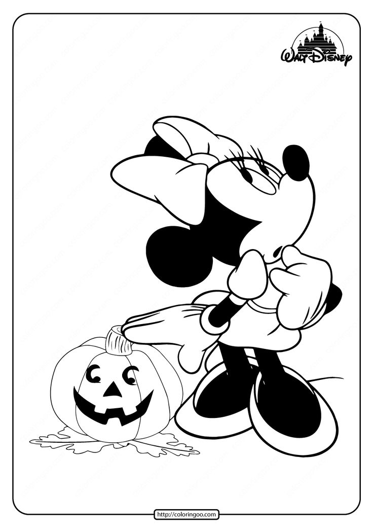 31 Mickey Mouse Halloween Coloring Pages 16