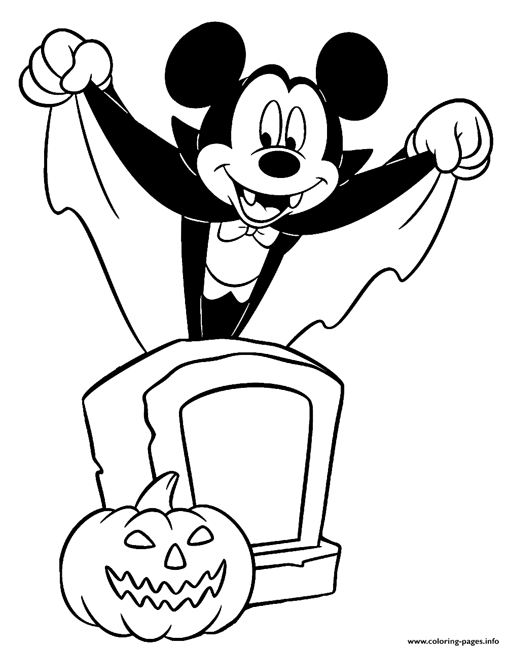 31 Mickey Mouse Halloween Coloring Pages 23