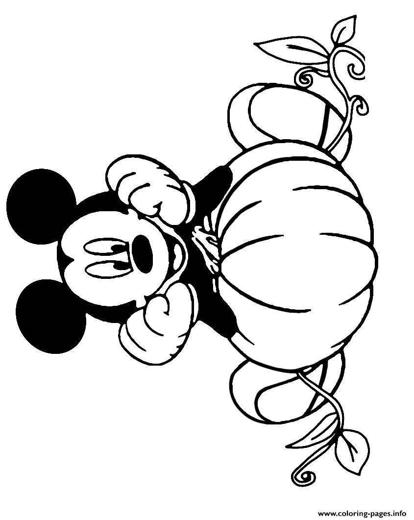 31 Mickey Mouse Halloween Coloring Pages 24