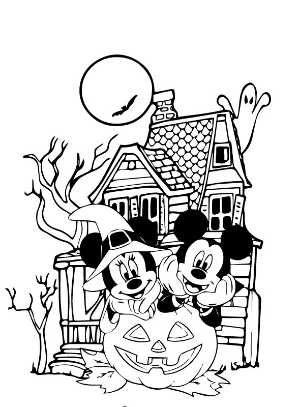 31 Mickey Mouse Halloween Coloring Pages 25