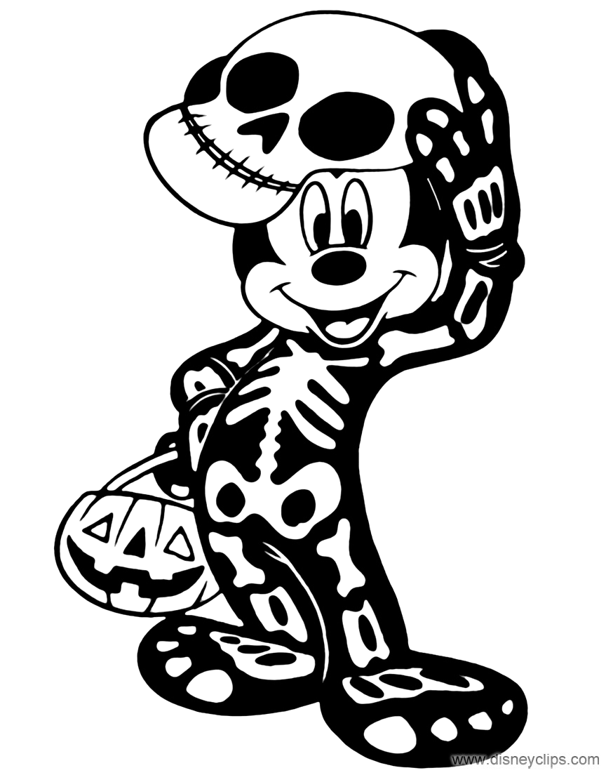 31 Mickey Mouse Halloween Coloring Pages 26