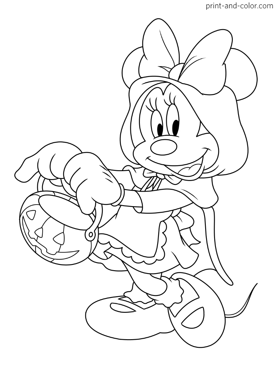 31 Mickey Mouse Halloween Coloring Pages 28