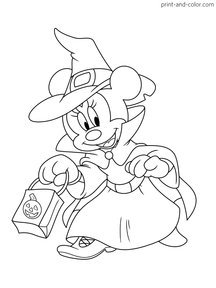 31 Mickey Mouse Halloween Coloring Pages 3