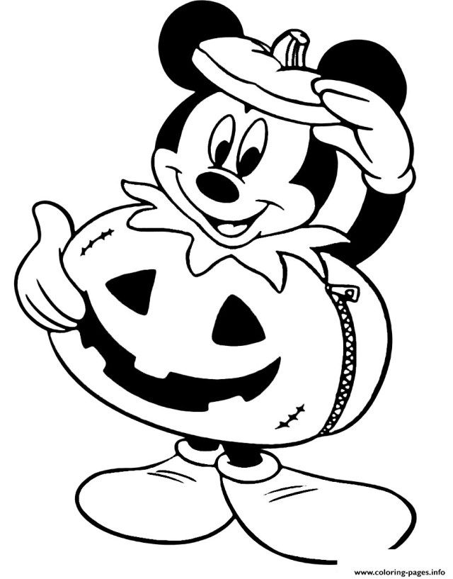 31 Mickey Mouse Halloween Coloring Pages 30