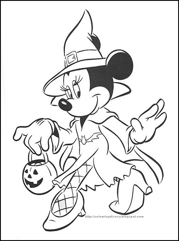 31 Mickey Mouse Halloween Coloring Pages 4