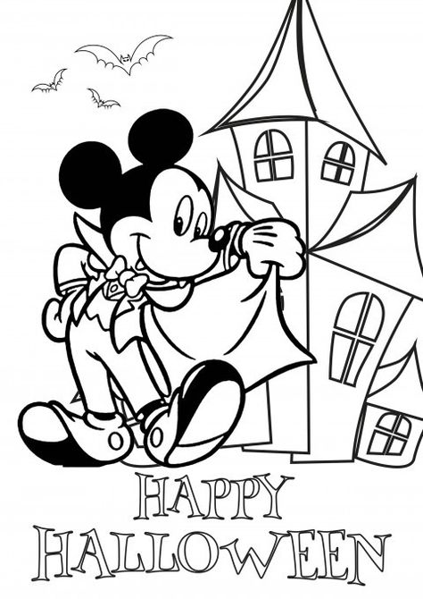 31 Mickey Mouse Halloween Coloring Pages 6