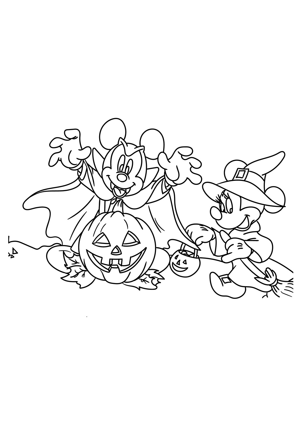 31 Mickey Mouse Halloween Coloring Pages 7