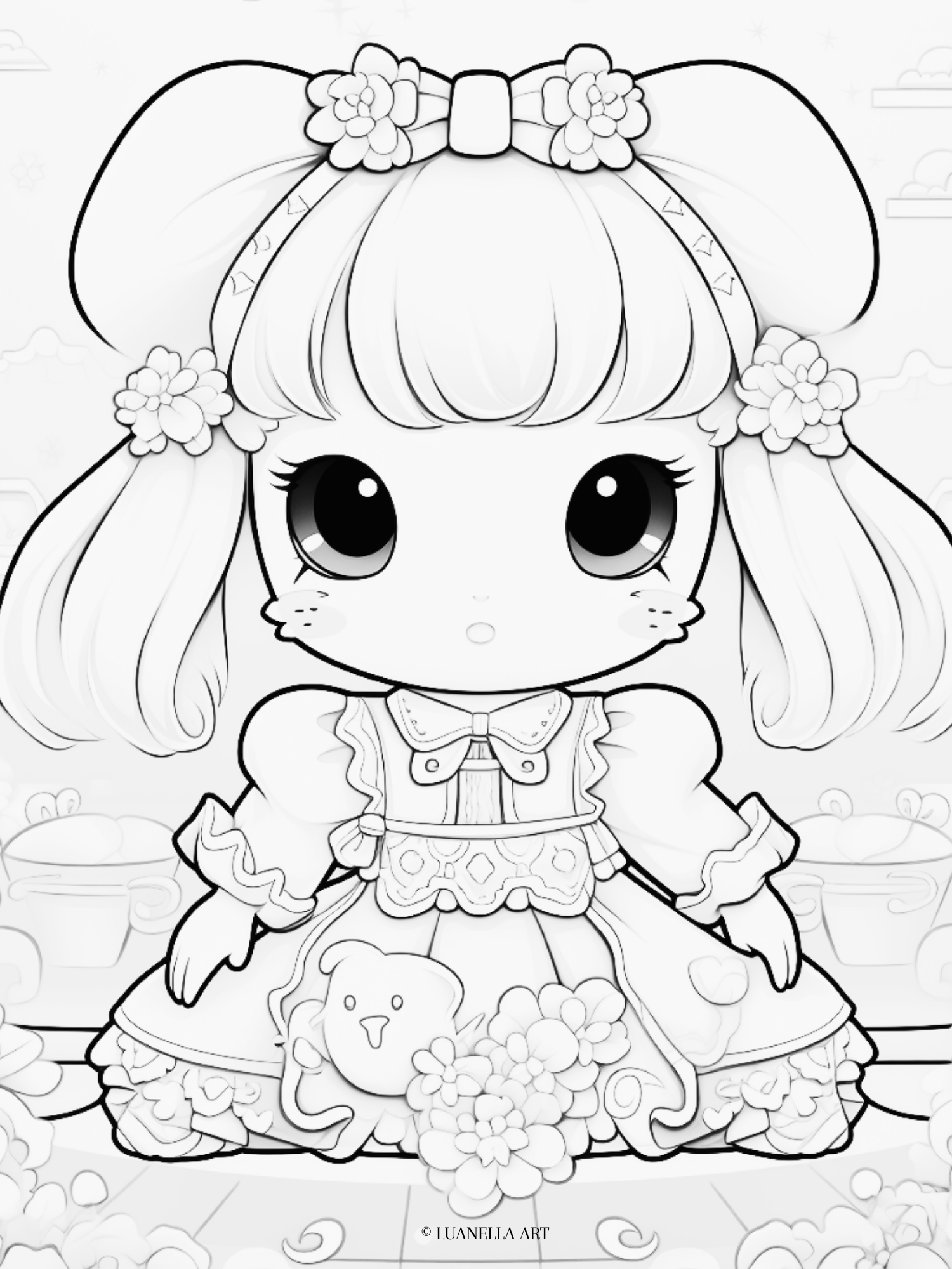 32 Classic Sanrio Coloring Pages Printable 14