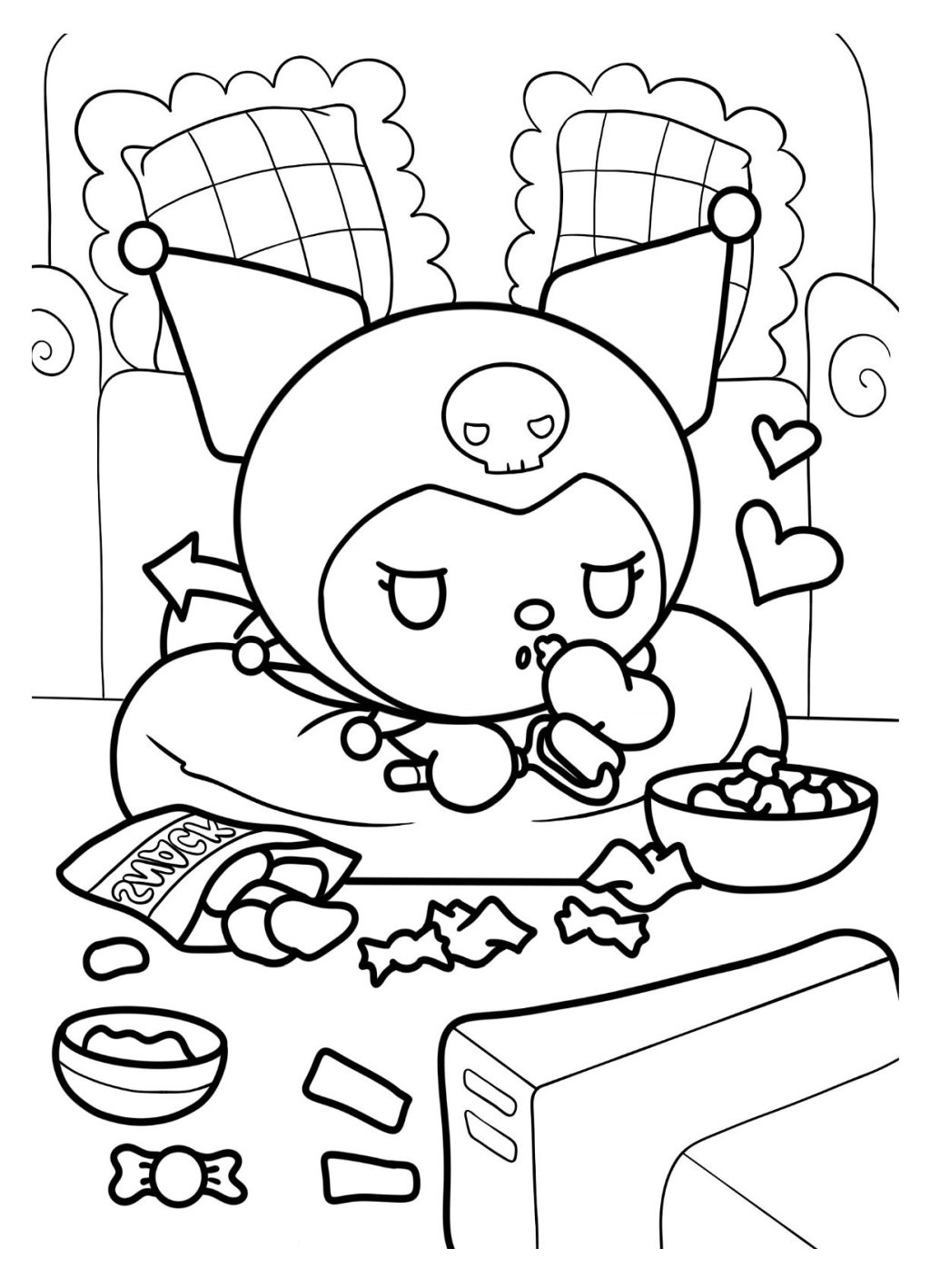 32 Classic Sanrio Coloring Pages Printable 21