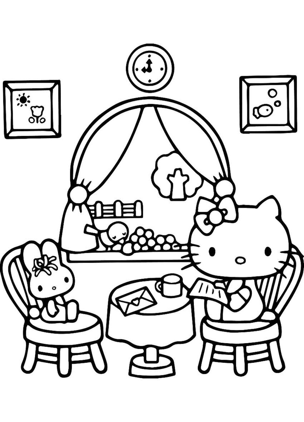 32 Classic Sanrio Coloring Pages Printable 22