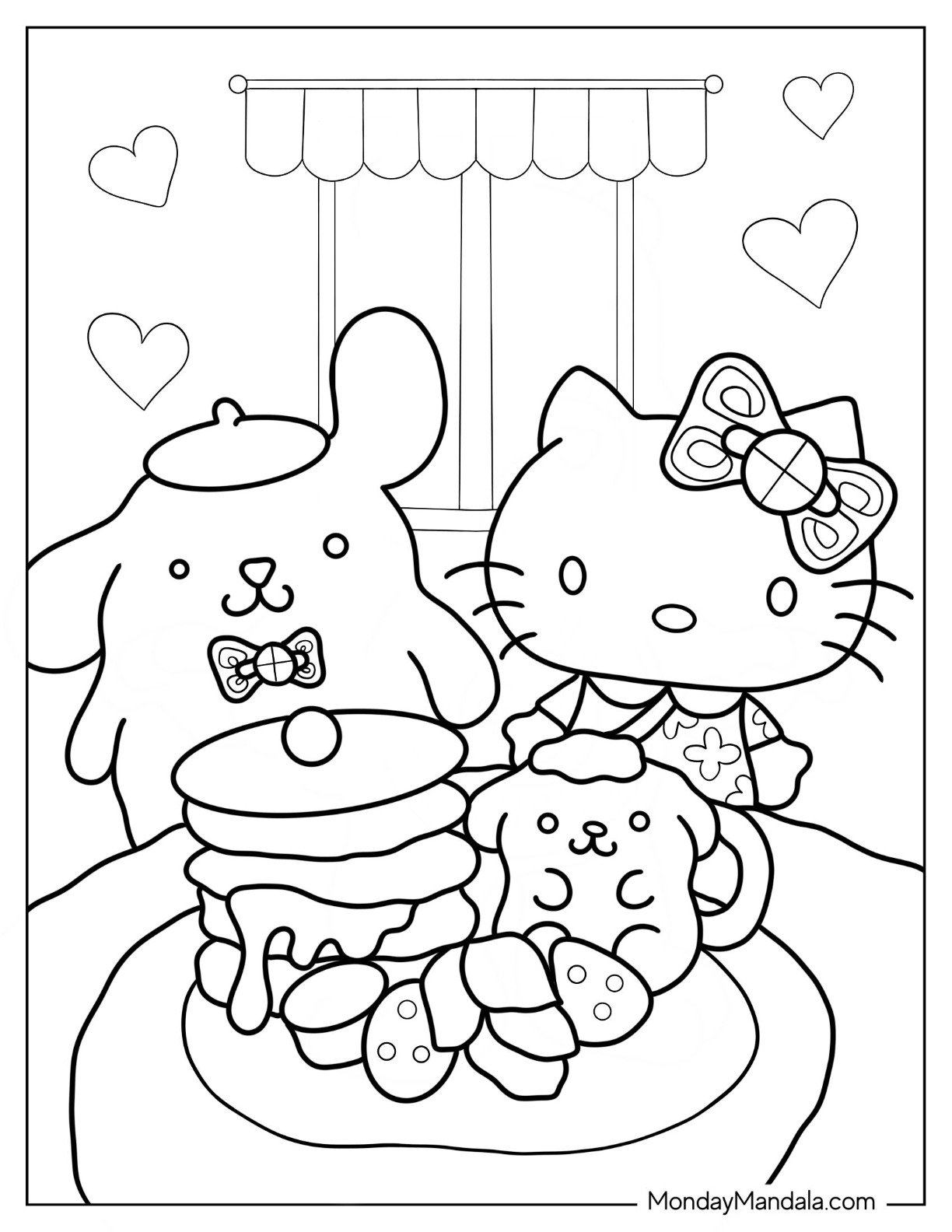 32 Classic Sanrio Coloring Pages Printable 23