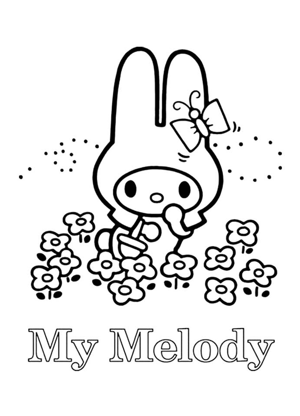 32 Classic Sanrio Coloring Pages Printable 25