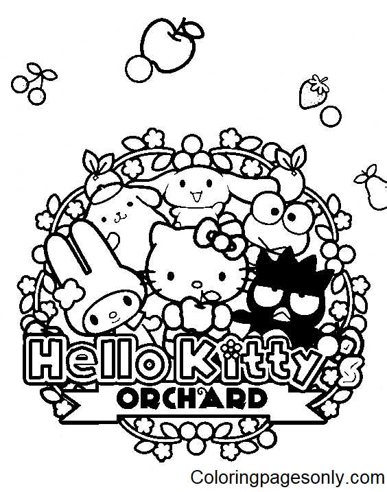 32 Classic Sanrio Coloring Pages Printable 30