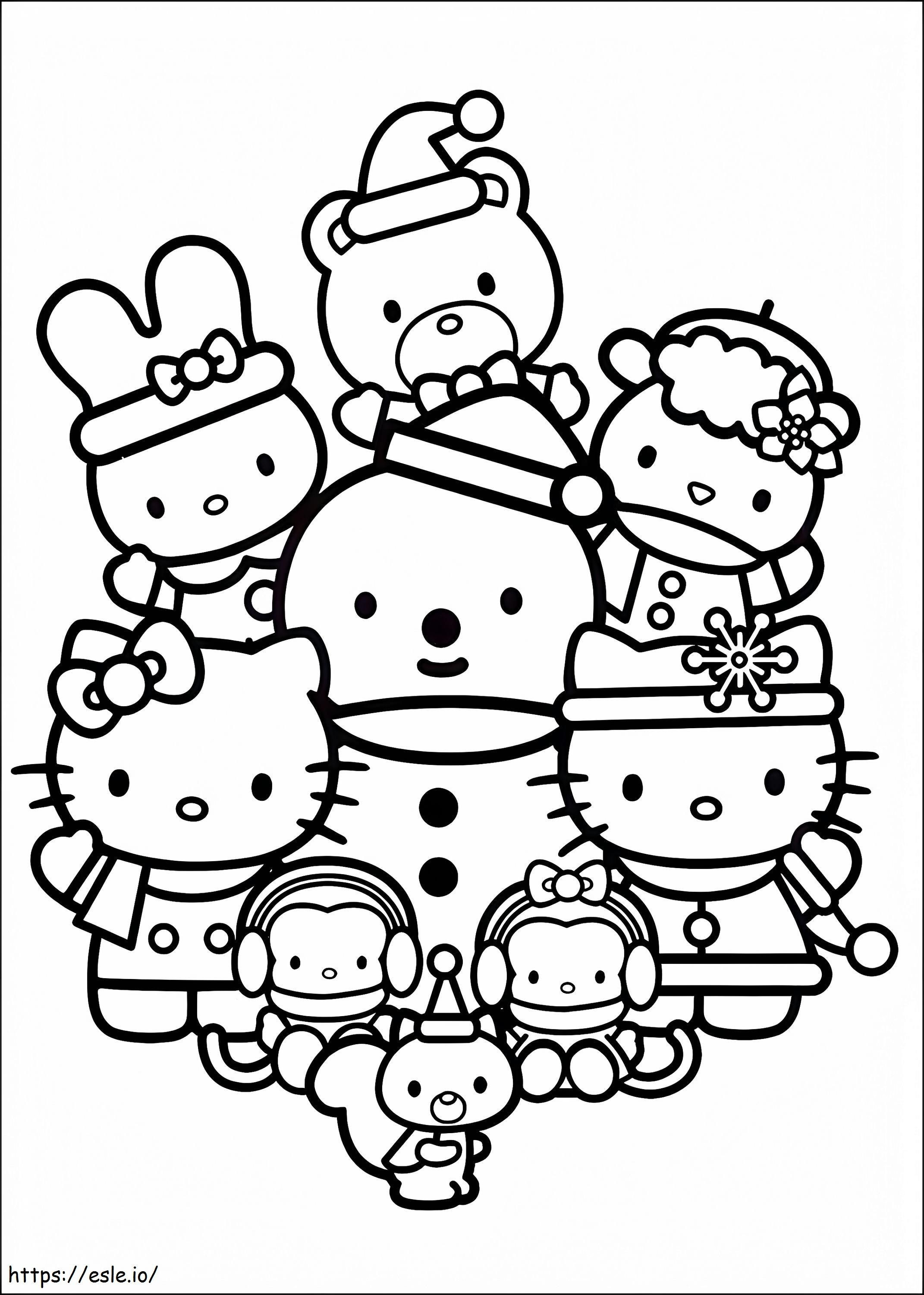 32 Classic Sanrio Coloring Pages Printable 32