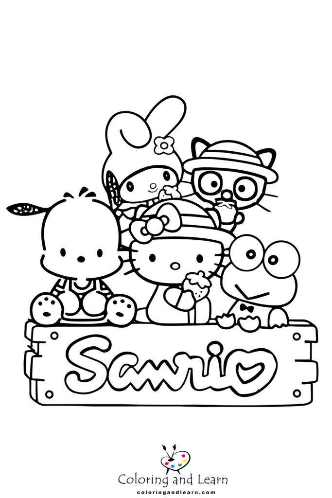 32 Classic Sanrio Coloring Pages Printable 33