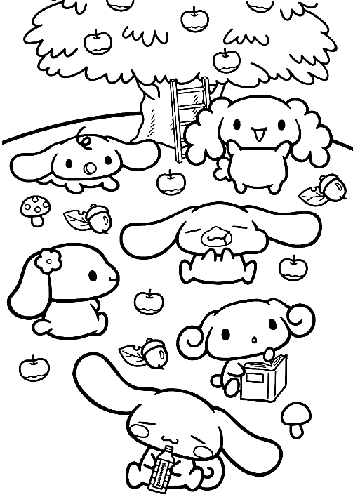 32 Classic Sanrio Coloring Pages Printable 34