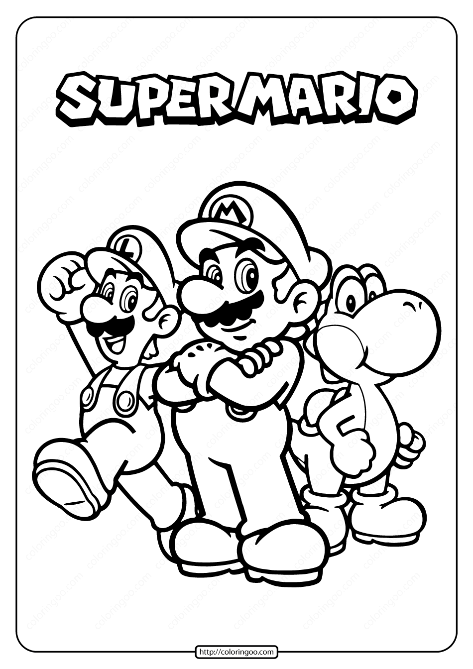 33 Fun Mario Coloring Pages for Everyone Printable 1