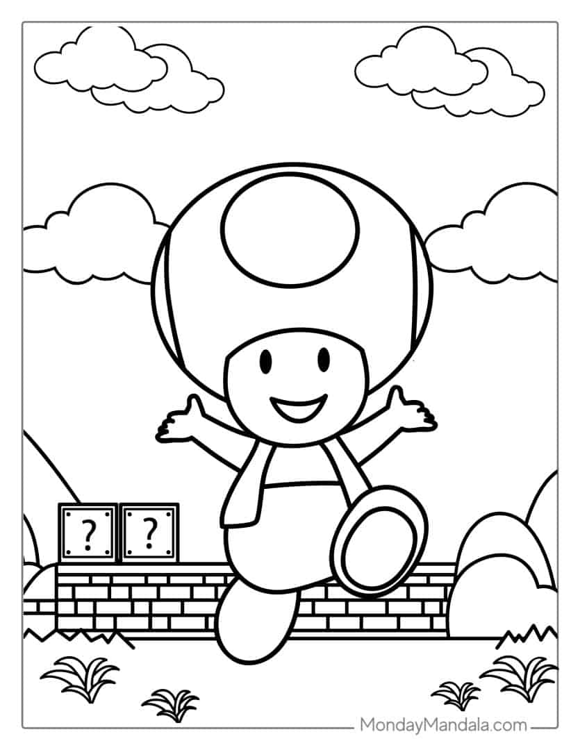 33 Fun Mario Coloring Pages for Everyone Printable 32