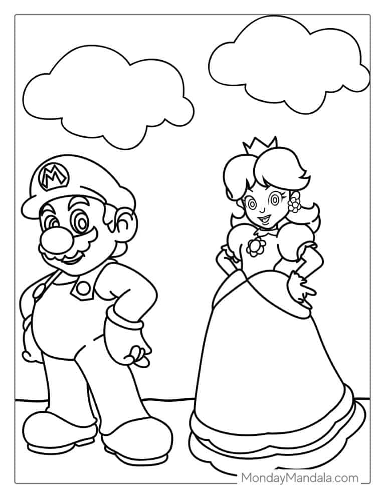 33 Fun Mario Coloring Pages for Everyone Printable 5