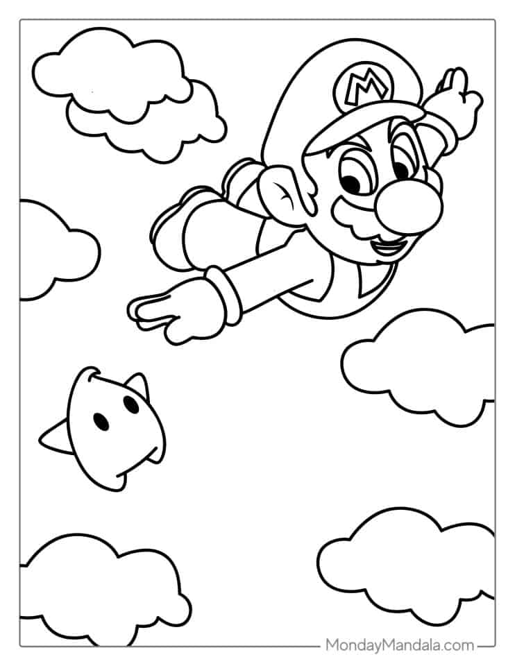 33 Fun Mario Coloring Pages for Everyone Printable 8