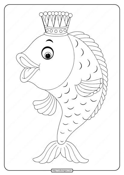 33 Playful Goldfish Coloring Pages Printable 14