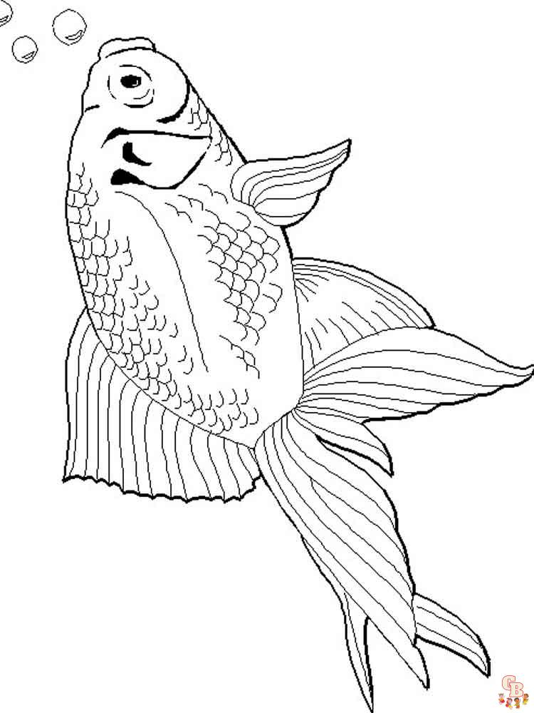 33 Playful Goldfish Coloring Pages Printable 25