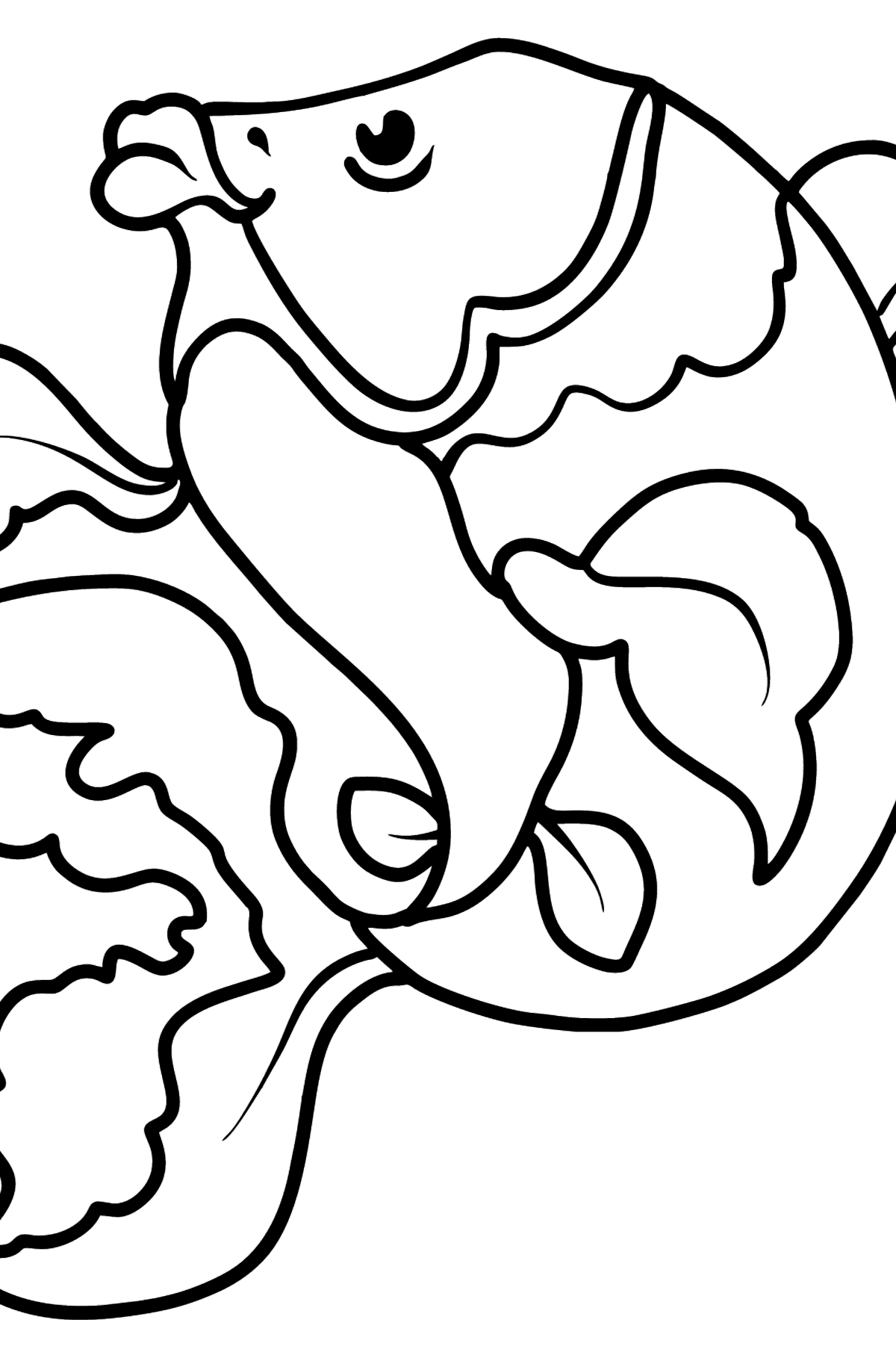 33 Playful Goldfish Coloring Pages Printable 27