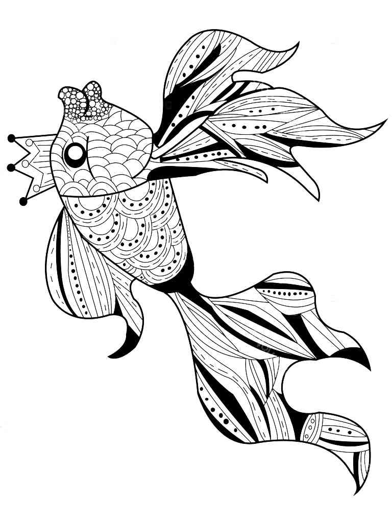 33 Playful Goldfish Coloring Pages Printable 28