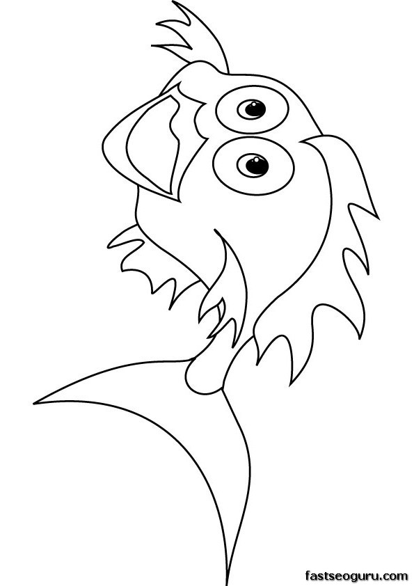 33 Playful Goldfish Coloring Pages Printable 33