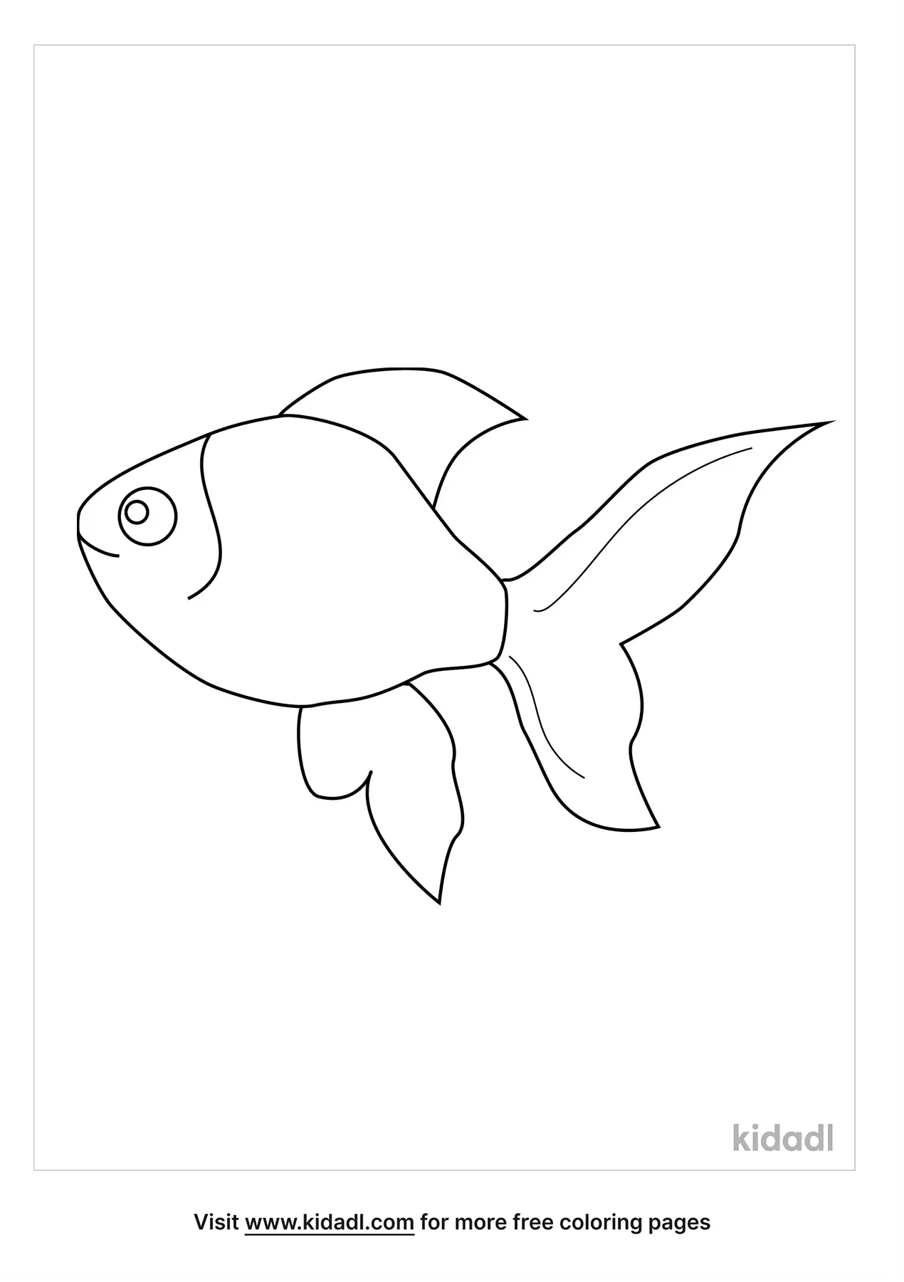 33 Playful Goldfish Coloring Pages Printable 4