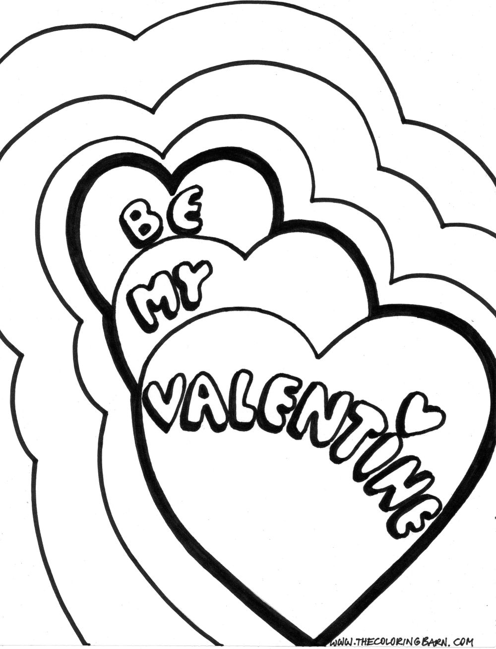 33 Printable Valentines LOVE Graffiti Coloring Pages 5