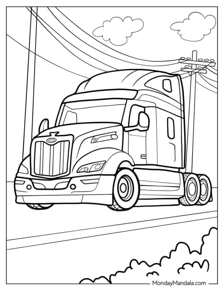 34 Cattle Truck Coloring Pages Fun Printable 2