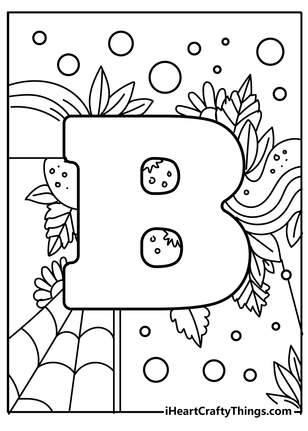 34 Free Letter B Coloring Pages Printable 1