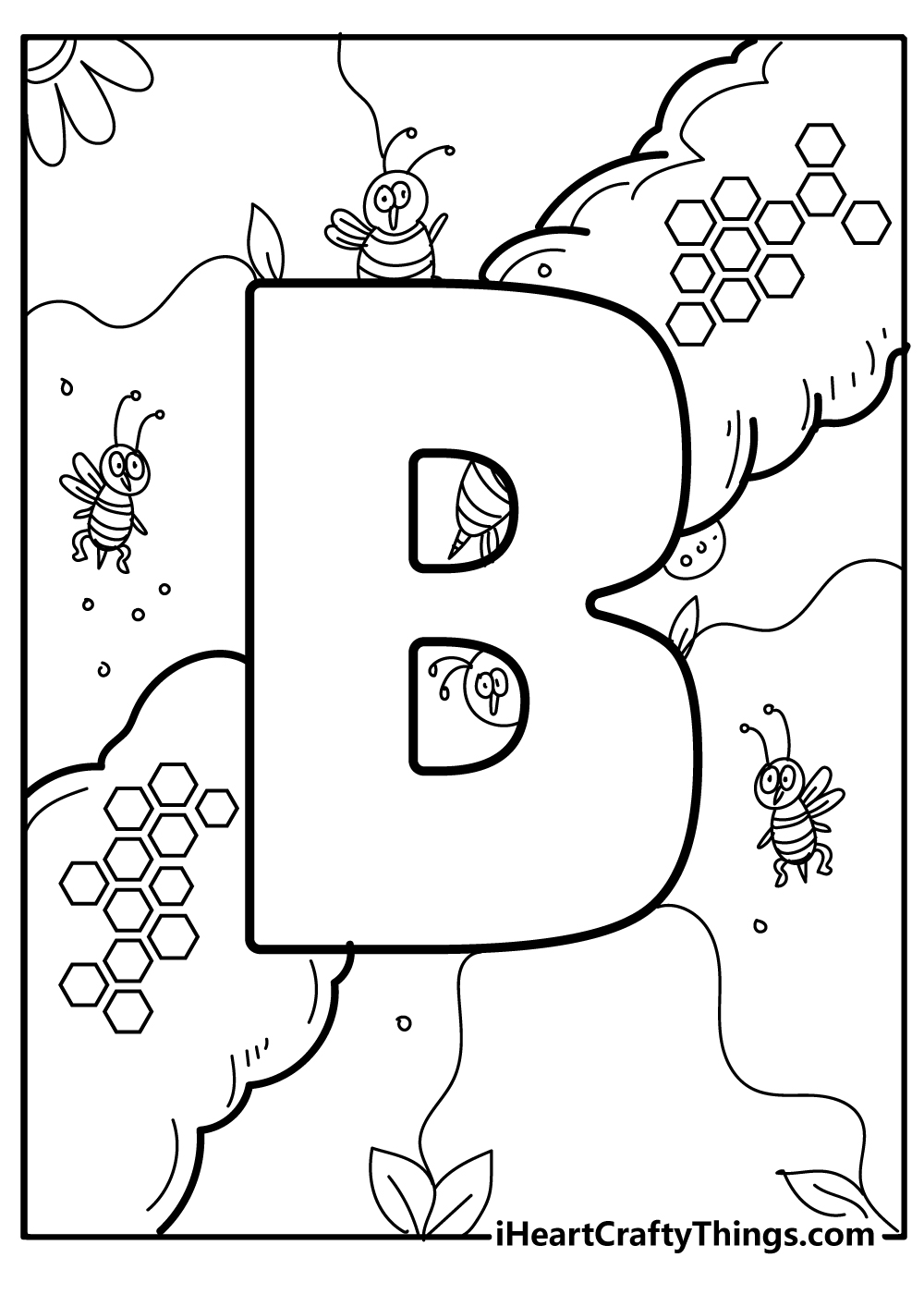 34 Free Letter B Coloring Pages Printable 13