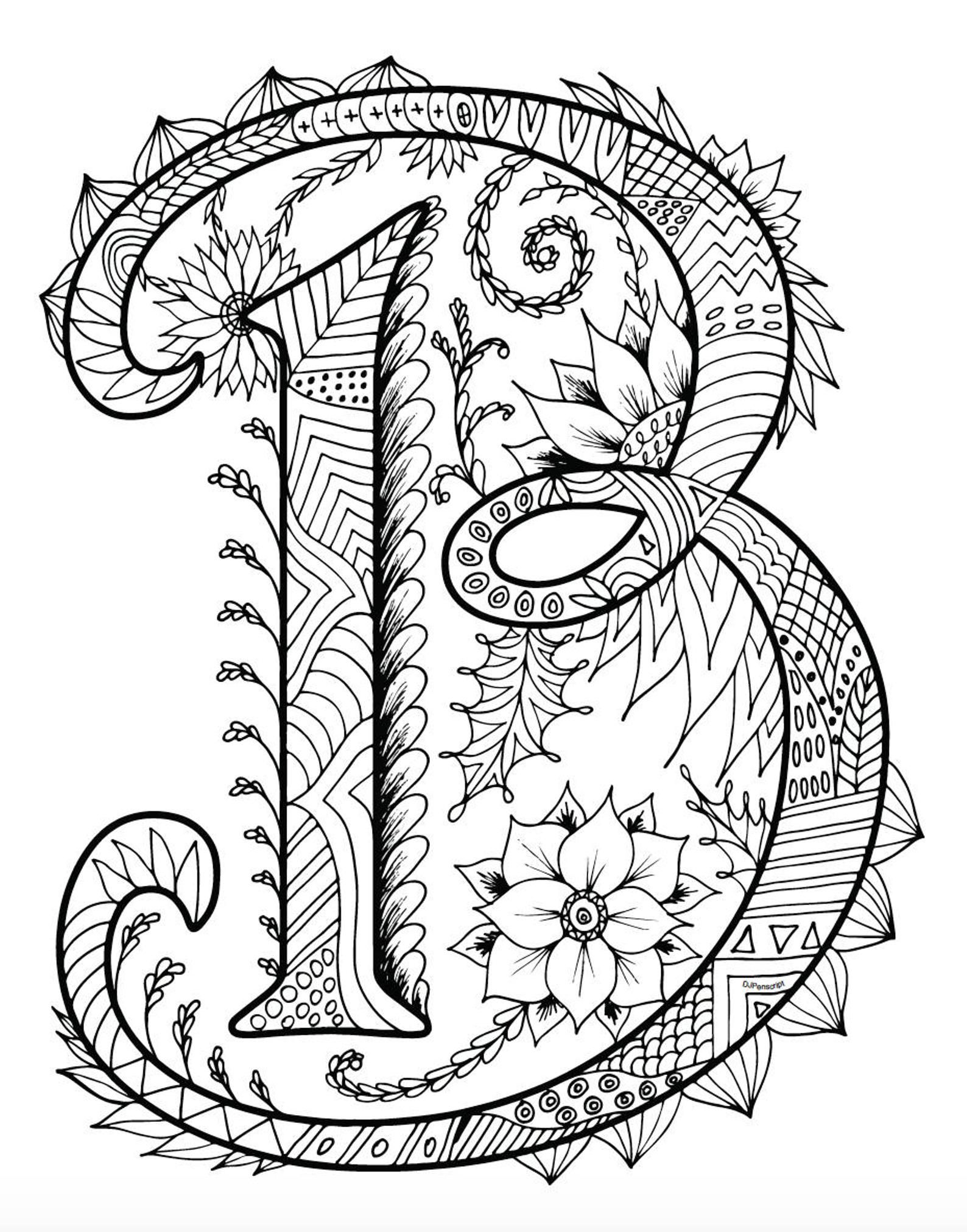 34 Free Letter B Coloring Pages Printable 19