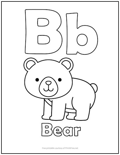 34 Free Letter B Coloring Pages Printable 28