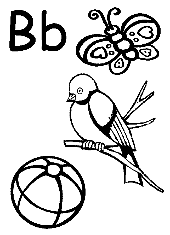 34 Free Letter B Coloring Pages Printable 3