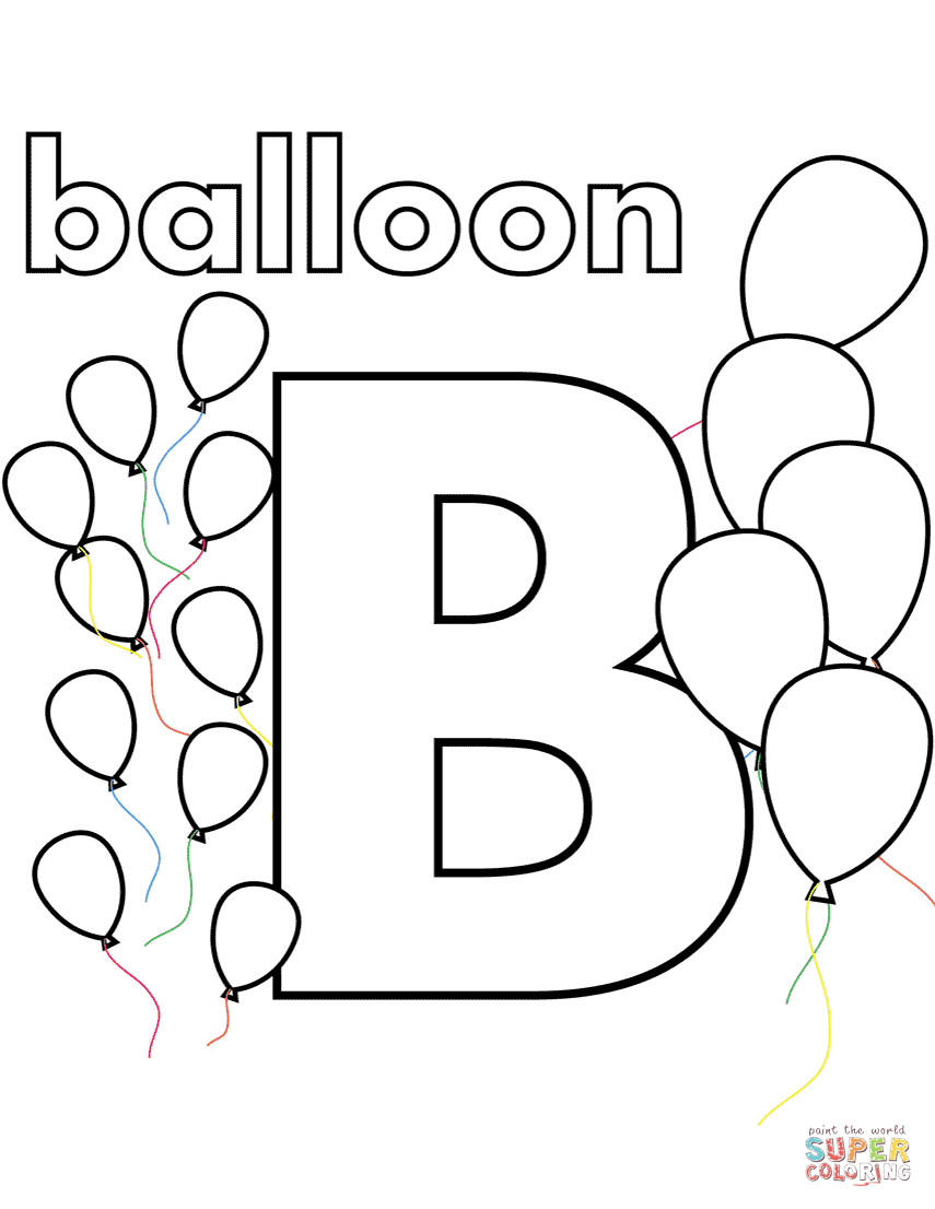 34 Free Letter B Coloring Pages Printable 34