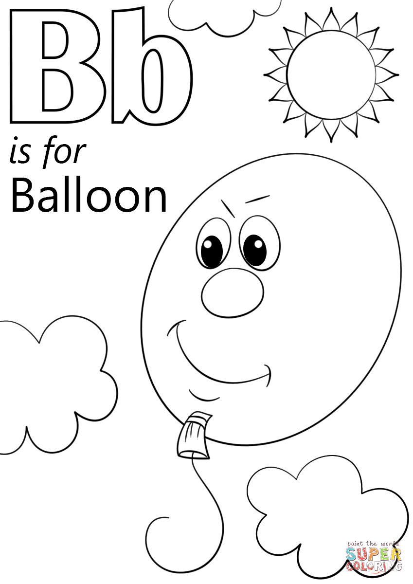 34 Free Letter B Coloring Pages Printable 35