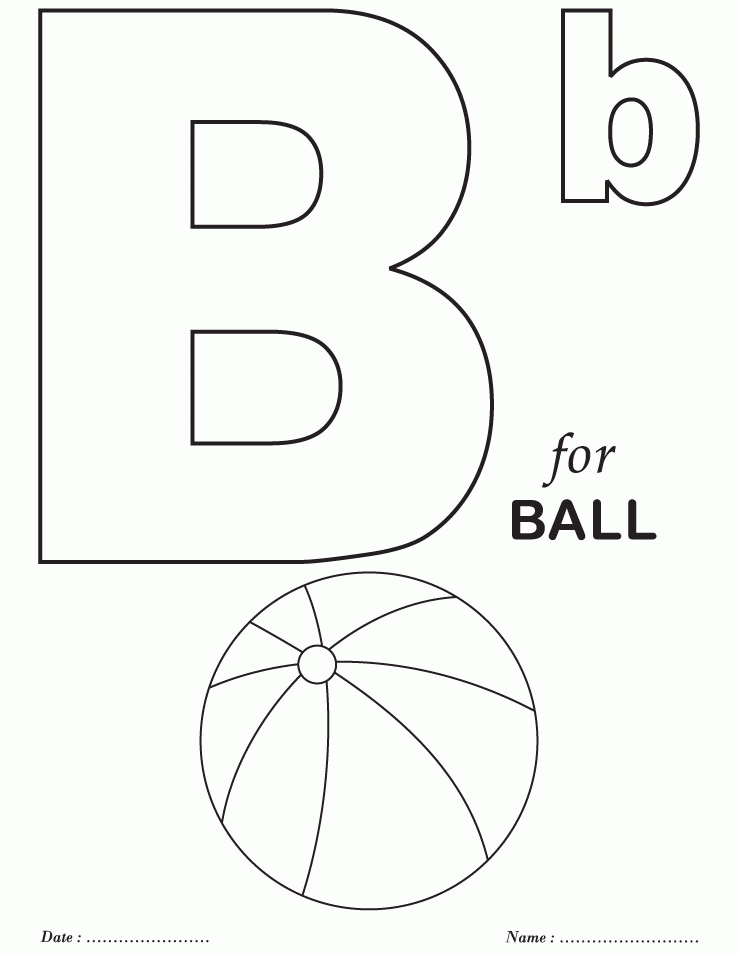 34 Free Letter B Coloring Pages Printable 5