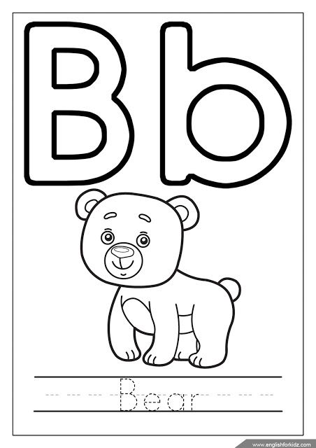 34 Free Letter B Coloring Pages Printable 7