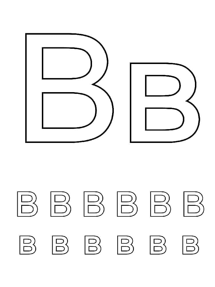 34 Free Letter B Coloring Pages Printable 8